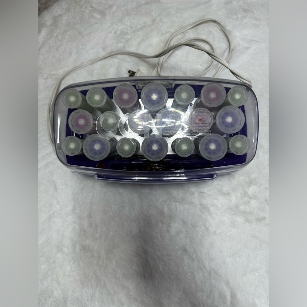 Purple and Silver Hair Roller Set